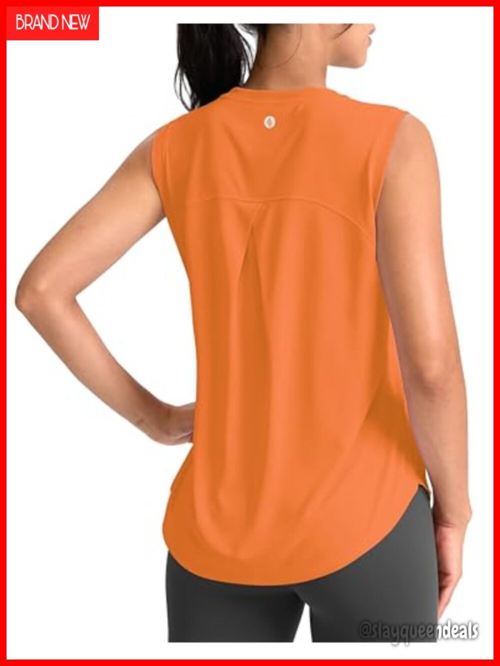 Sleeveless Workout Tank Top High Neck Loose Fit Quick Dry